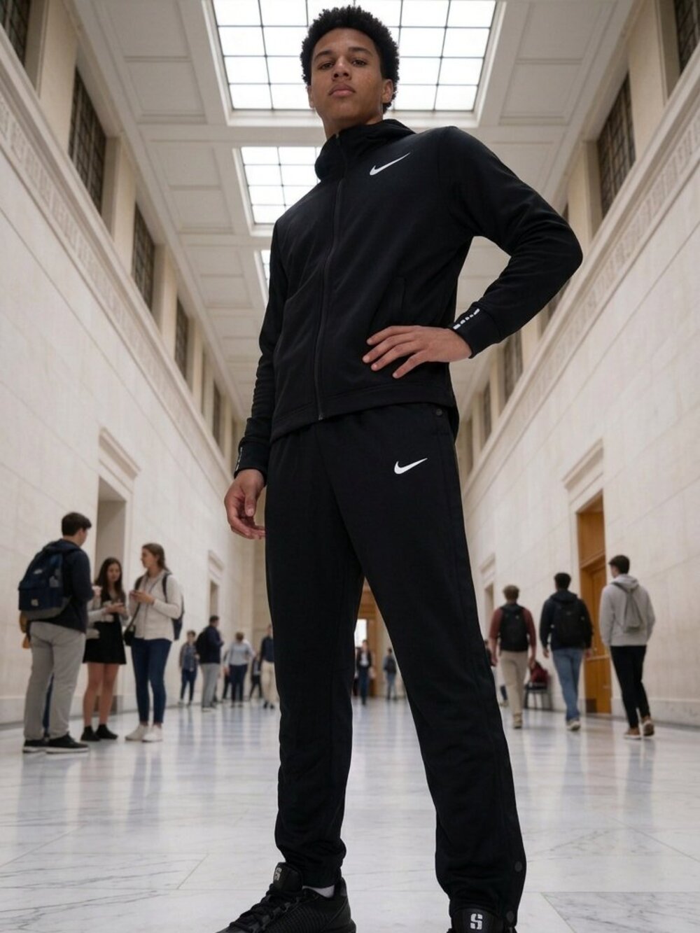 Nike Breakaway Pants Black XL DZ2913-010 Snap Side Athletic Track Pants